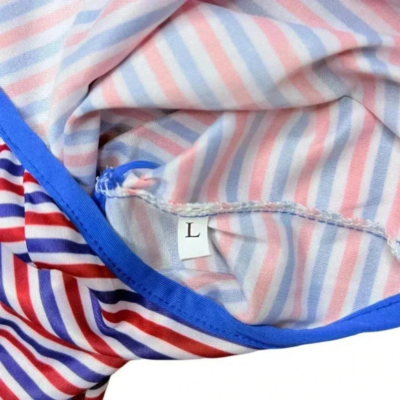 (NWOT) Shein 2-Piece Striped Dog Tank Tops – Size Large | T-Shirt Bundle - Picture 3 of 6